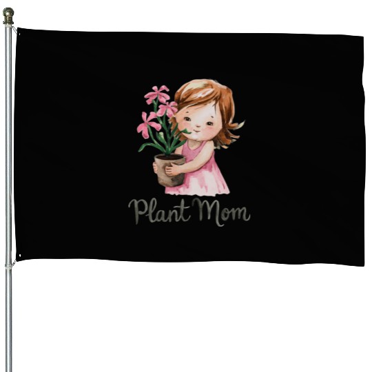 plant mom House Flags