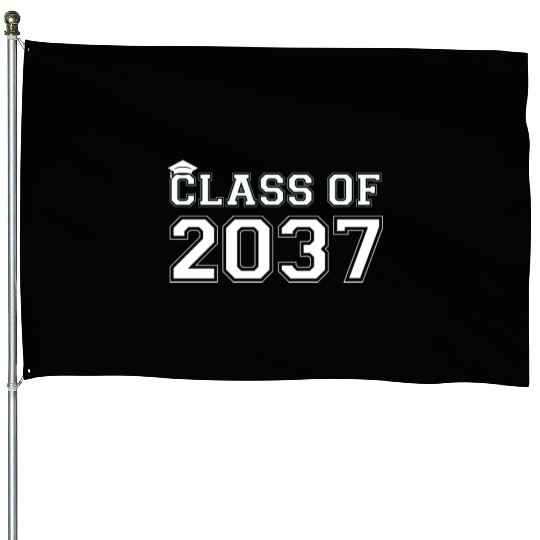 Class Of 2037 Pre K Grow With Me Graduation House Flags