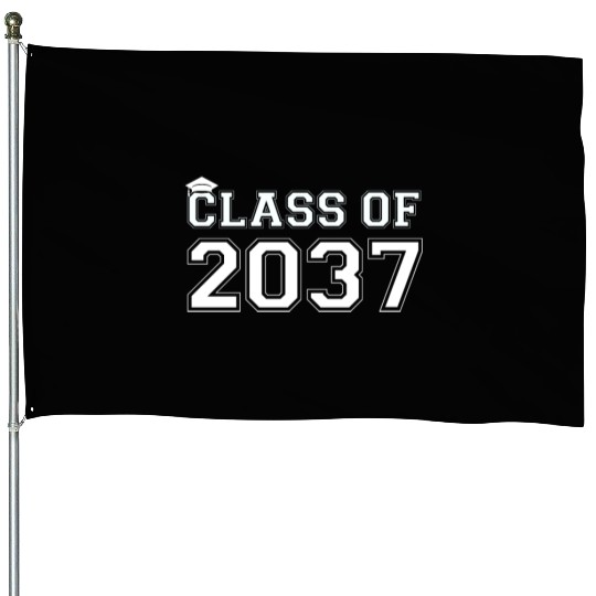 Class Of 2037 Pre K Grow With Me Graduation House Flags