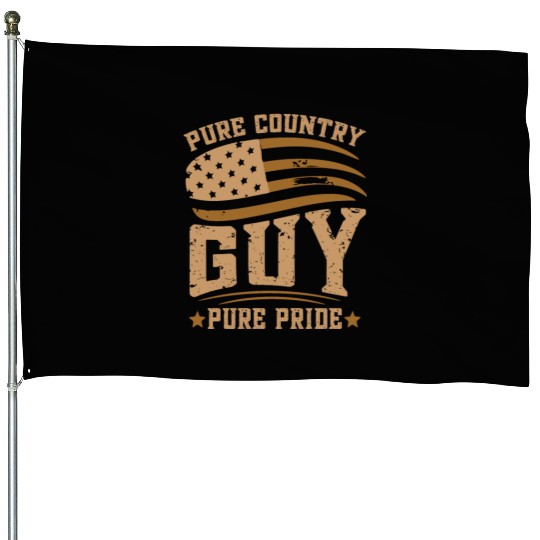 Small Town Us Flag Country Livin Boy House Flags