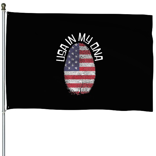 USA in my DNA - Love America House Flags