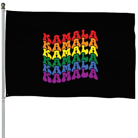 Kamala Harris LGBTQ Gay Pride Lesbian Fun House Flags