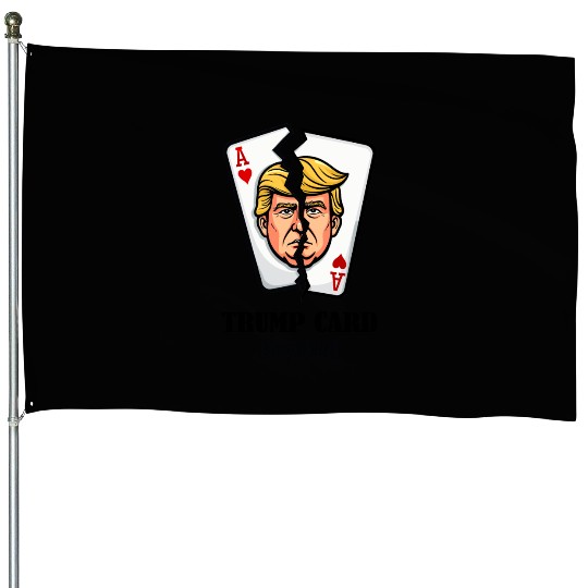 Revoked Trump Card Political Satire House Flags