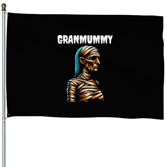 Mummy Grandma GRANMUMMY Halloween Women Horror House Flags