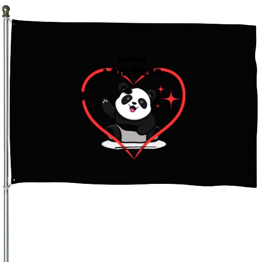 House Flags panda logo design