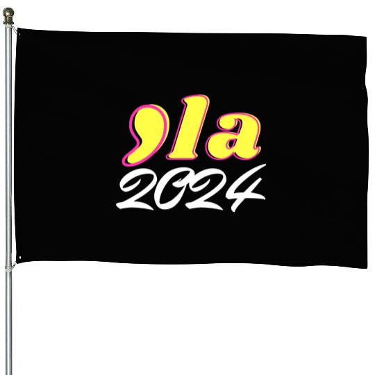 kamala harris 2024 president comma la funny t-shir House Flags