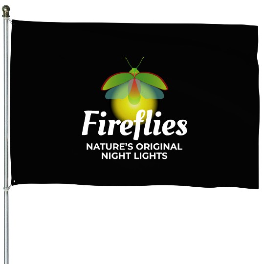 Fireflies Firefly Lightning Bug Insect Collector House Flags