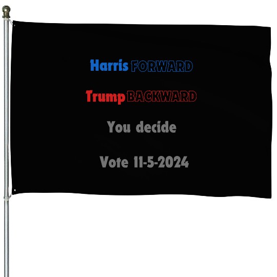 Harris vs Trump House Flags