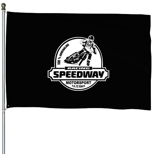 Motorcycle Speedway Racing House Flags