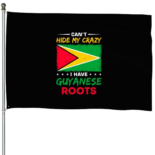 Guyana Pride Guyanese Roots Georgetown Love House Flags
