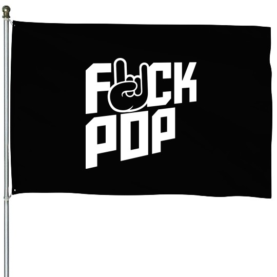 Fuck pop charts music heavy metal fun hand gesture House Flags