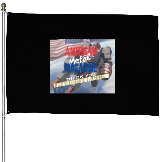 Elon Musk and Polaris Dawn crew A.M.M. 9-12 House Flags