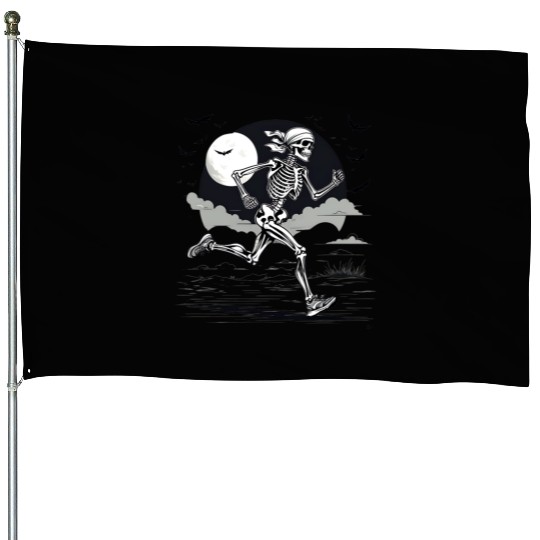 Midnight Marathon: Skeleton's Sprint House Flags