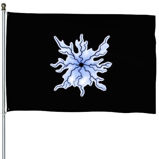 Electrifying energy: lightning bolt design House Flags