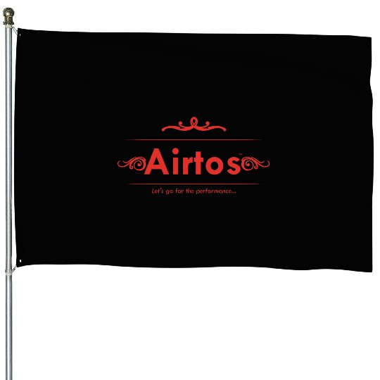 Red Airtos logotext with design House Flags