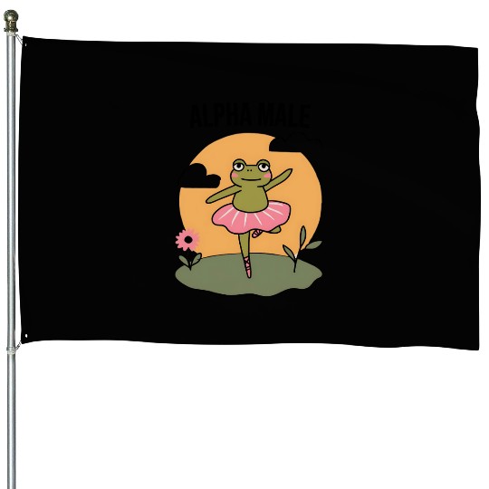 Ballet Frog Alpha Male House Flags