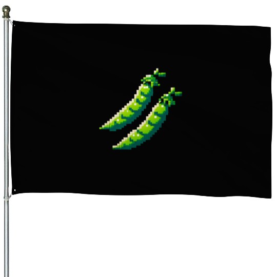 8 Bit Pixel Peas House Flags