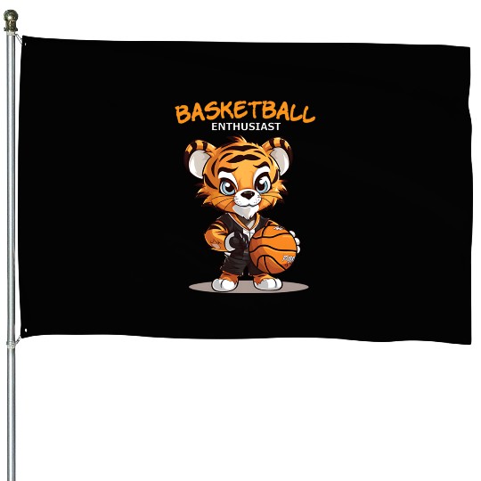 Basketball Enthusiast House Flags