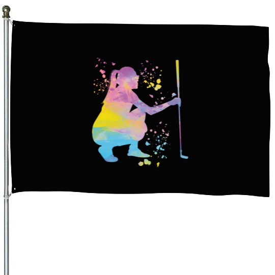 Golfer Colorsplash Kids Miniature Golf House Flags