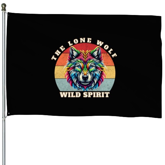 The Lone Wolf House Flags
