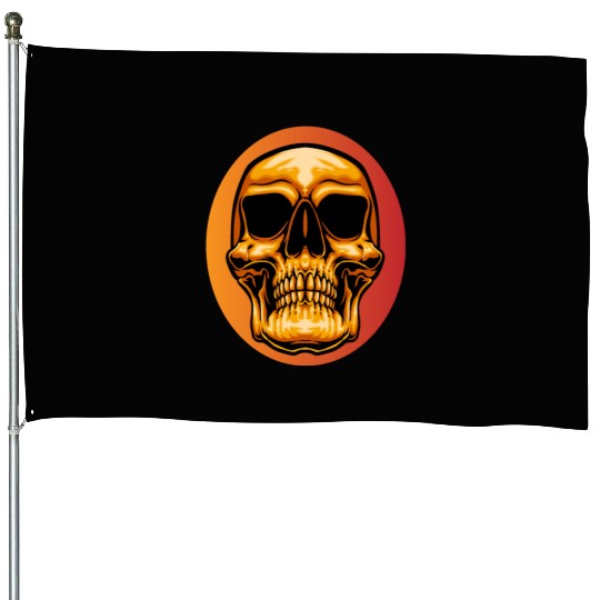 Halloween skull Novelty Skull Graphic design House Flags