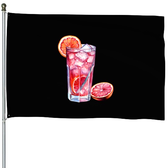 Grapefruit Citrus Cocktail House Flags