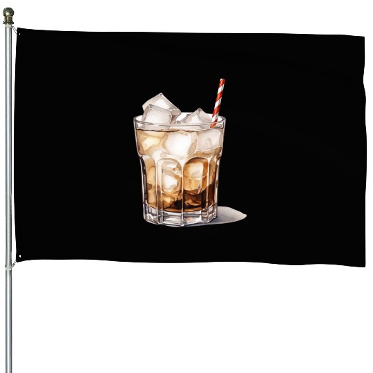 Iced Coffee Cocktail House Flags