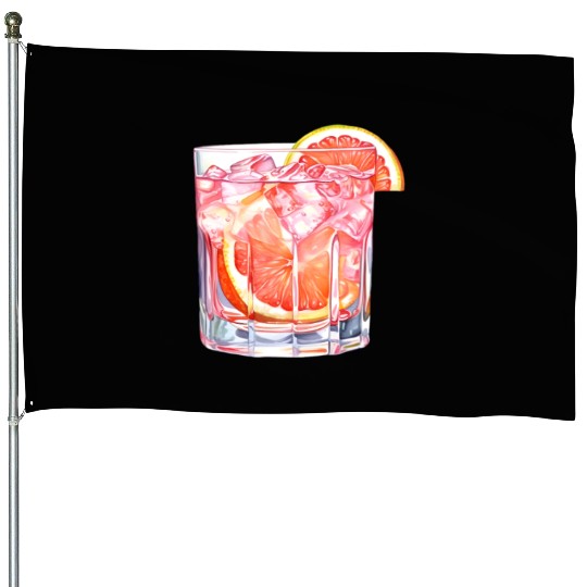Grapefruit Citrus Cocktail House Flags