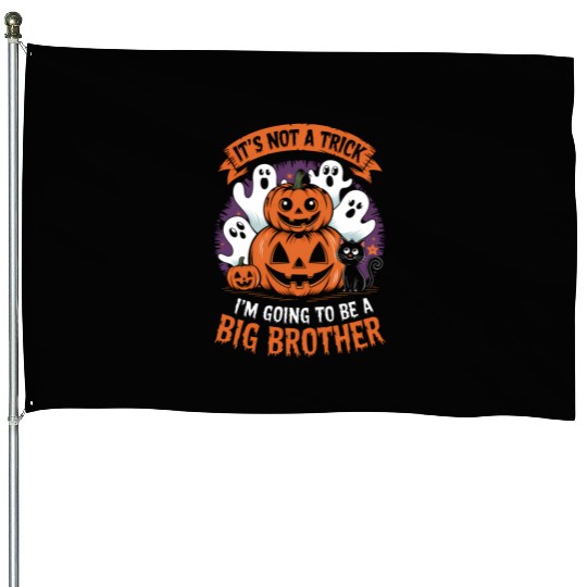 It’s Not a Trick Big Brother Reveal with Halloween House Flags