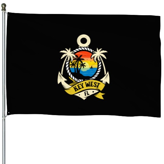 KEY-WEST FLORIDA Sunshine-State West Keys House Flags