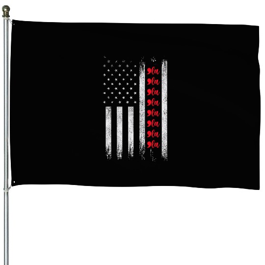 Harris Waltz 2024 USA Flag Election House Flags