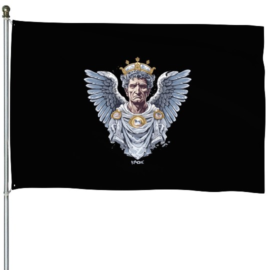 Emperor Caesar with Angel Wings House Flags