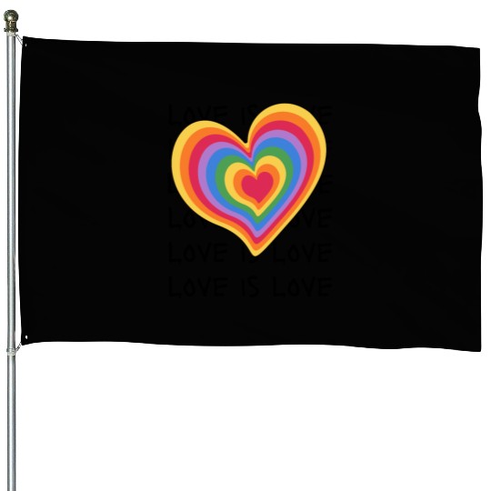 Love is Love Embrace Every Kind of Love House Flags