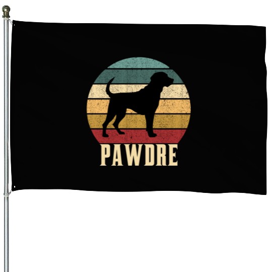 Pawdre Funny Best Dog Dad Ever Funny dog dad House Flags