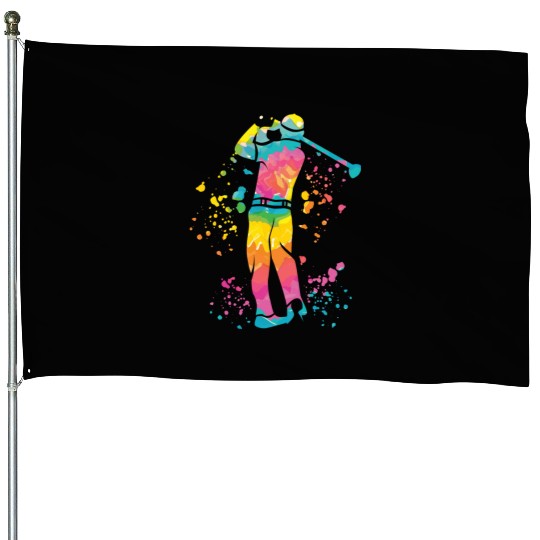 Golfer Colorsplash Kids Miniature Golf House Flags