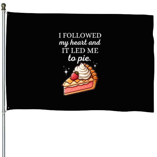Sweet Heart Strawberry Cherry Pie Delight House Flags