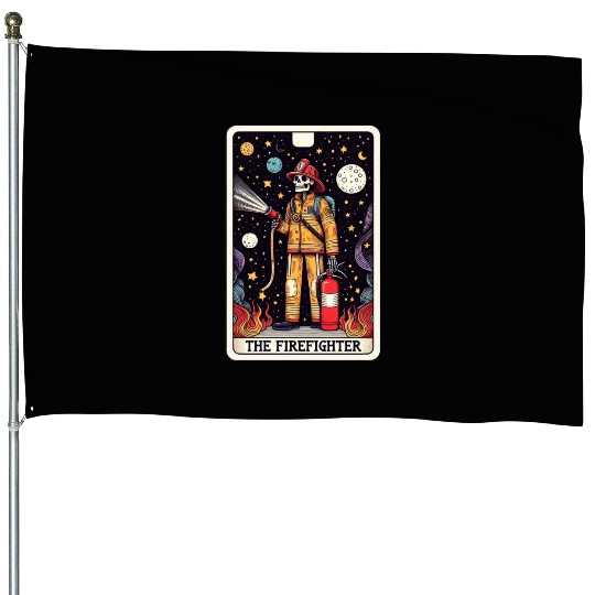 Tarot Card Collection - The Firefighter House Flags
