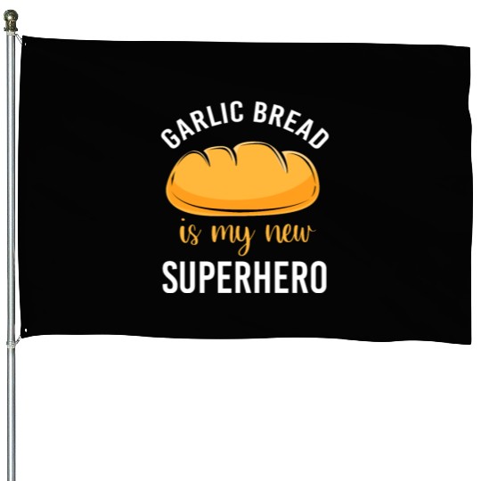 Bakery Baker Humor Food Lover Garlic Bread House Flags