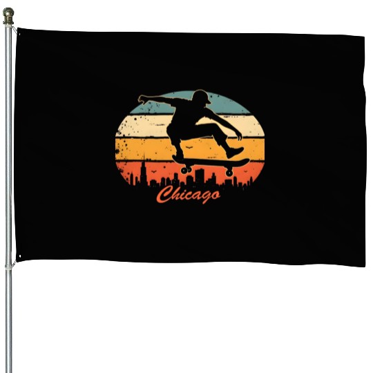 Chicago Skater House Flags