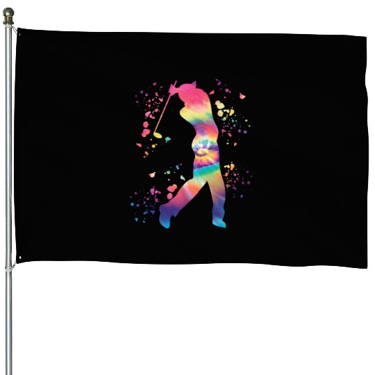 Golfer Colorsplash Kids Miniature Golf House Flags