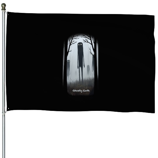 Ghostly Earth House Flags