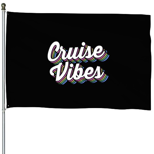 Family Vacation Trip Cousin Crew Cruise Vibes House Flags