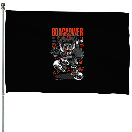 BOAR POWER House Flags