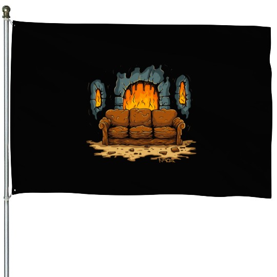 The Couch of Dungeon Hell House Flags