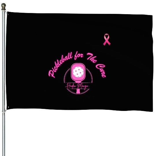 Pickleball For the Cure House Flags