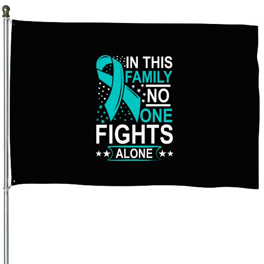 Wellness Collection - Family, No-one Fights Alone House Flags