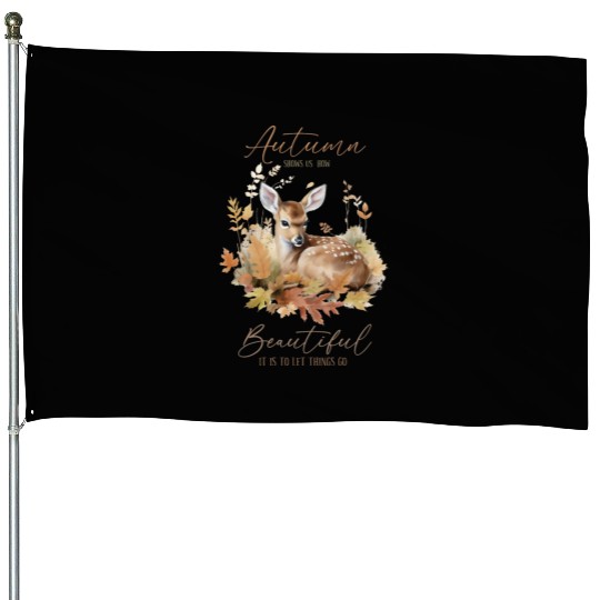 Autumn Grace - Letting Go with the Seasons House Flags