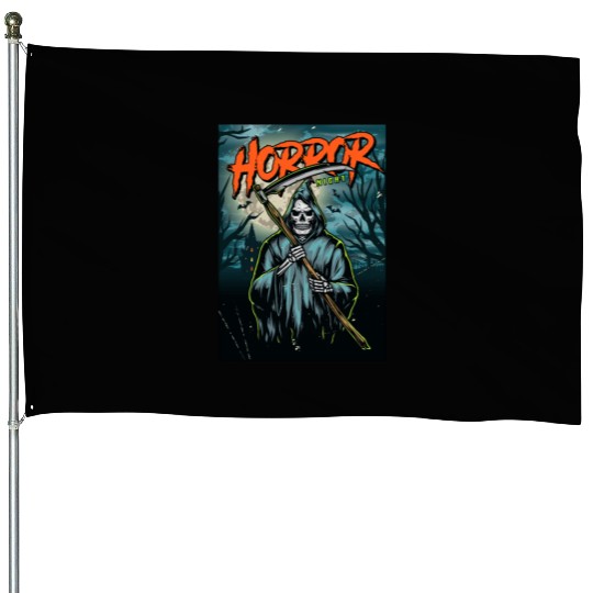 Horror Night House Flags
