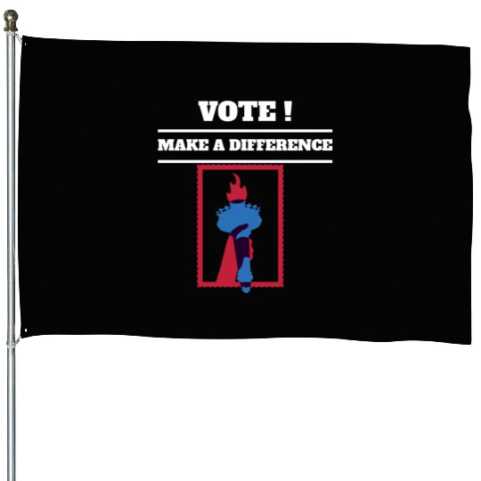Vote For Liberty and Freedom House Flags