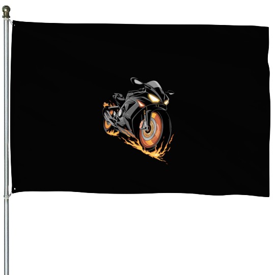 Sports Bike House Flags
